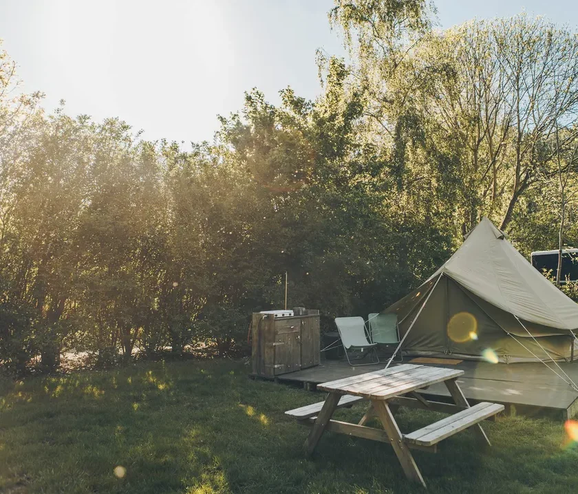 Camping_Dijk&Meer-ingerichte tent